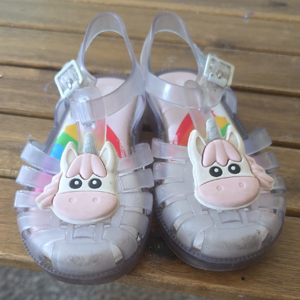 Mini Melissa Unicorn Jelly Sandals for Kids
